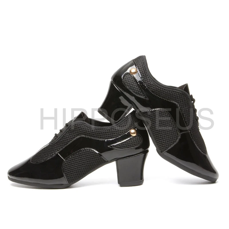 Танцевальная обувь Hipposeus Для мужчин, для Латиноамериканских Танцев, Для женщин, Современная танцевальная обувь для Сальсы, Танго, Джазовых Танцев, Обувь для танцев на квадратном каблуке, мягкая/резиновая подошва5