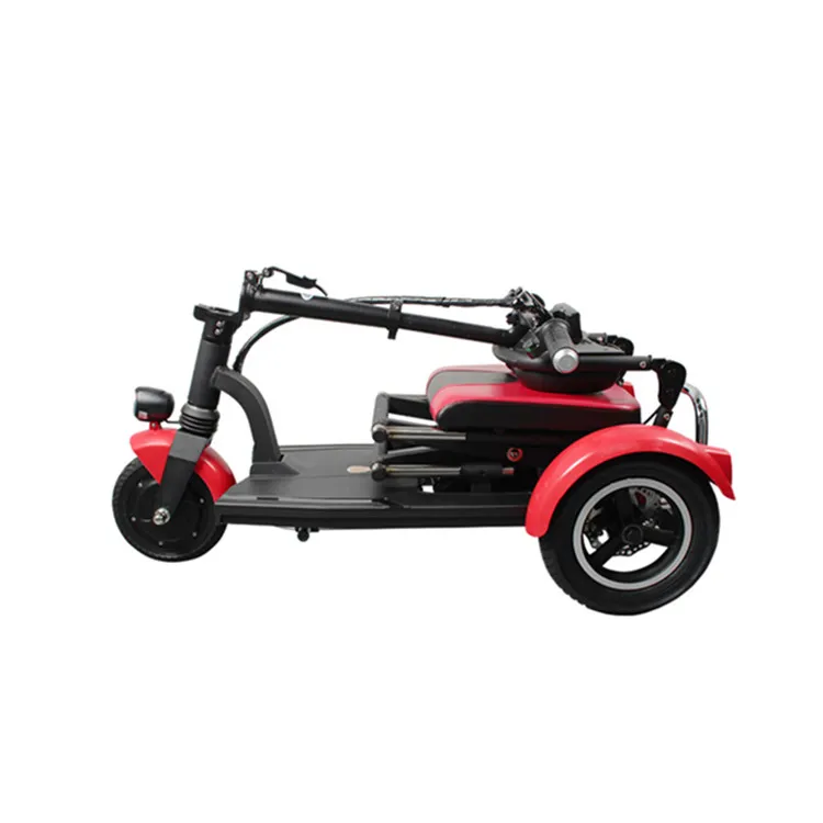 Трехколесный Электрический Мотоцикл Трехколесные Велосипеды Легкий Складной Новый Мобильный Скутер3
