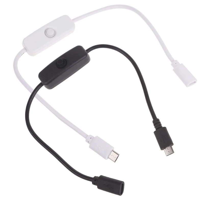 Удлинитель Micro USB с включением/выключением для Raspberry и других устройств с питанием от Micro USB Прямая поставка0