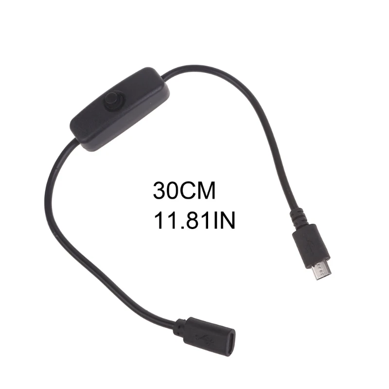 Удлинитель Micro USB с включением/выключением для Raspberry и других устройств с питанием от Micro USB Прямая поставка5
