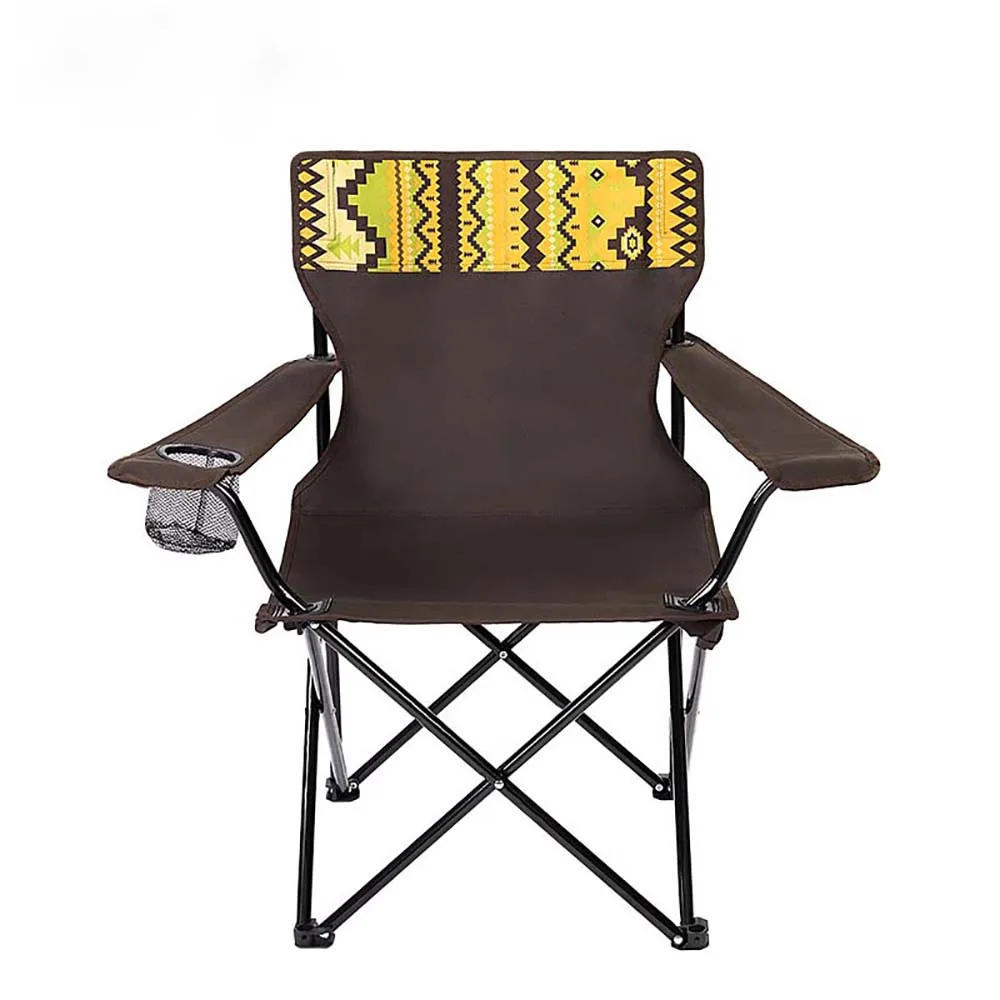 Уличный Портативный Складной Стул Походный стул Для хранения печати в национальном стиле Прочный Дизайн сетки с защитой от царапин и износа0
