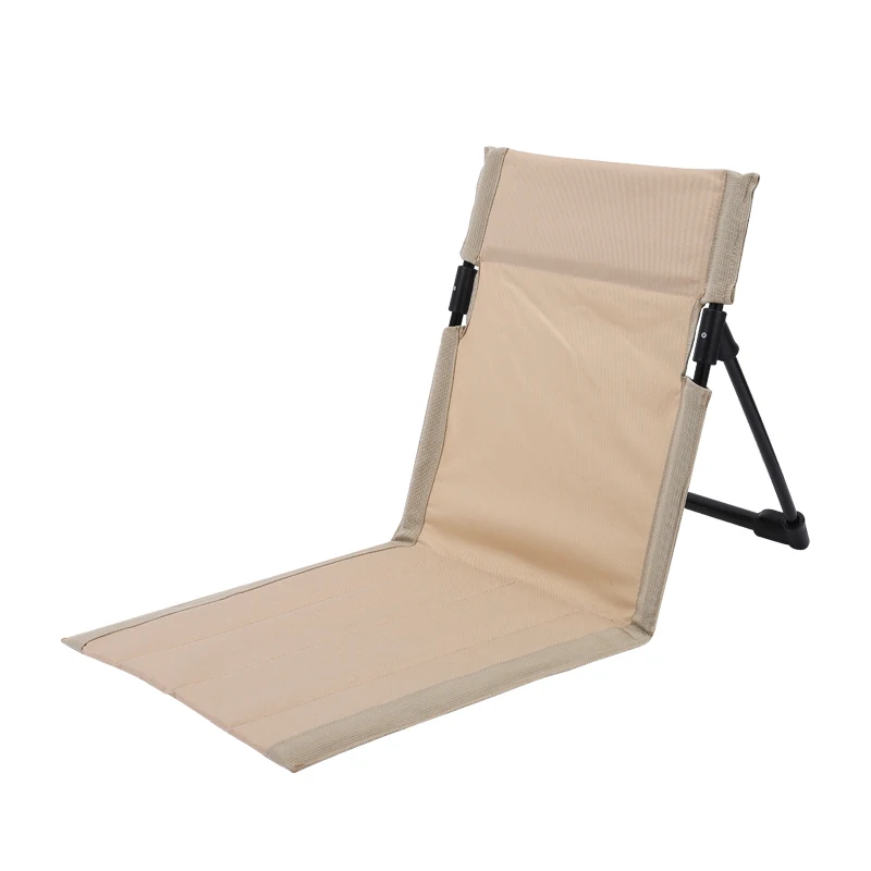 Уличный цельный стул с подушкой для спинки, Складной Стул для кемпинга, Портативный Одноместный Стул для отдыха, Дорожный Пляжный стул5