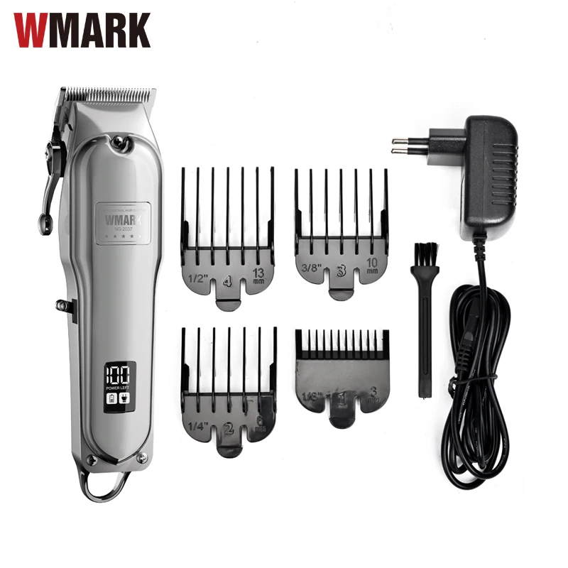 Цельнометаллическая беспроводная машинка для стрижки волос WMARK NG-2037, электрическая машинка для стрижки волос 2500 мАч0