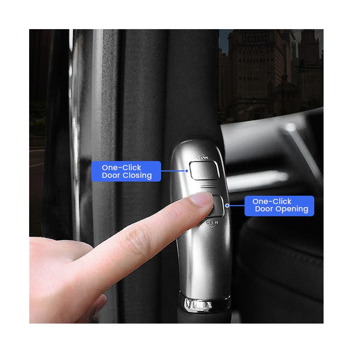 Черная Автоматическая Электрическая Кнопка включения средней двери Накладка для Alphard 2015-2020 Автомобильный Подлокотник 1 Кнопка Открывания двери2