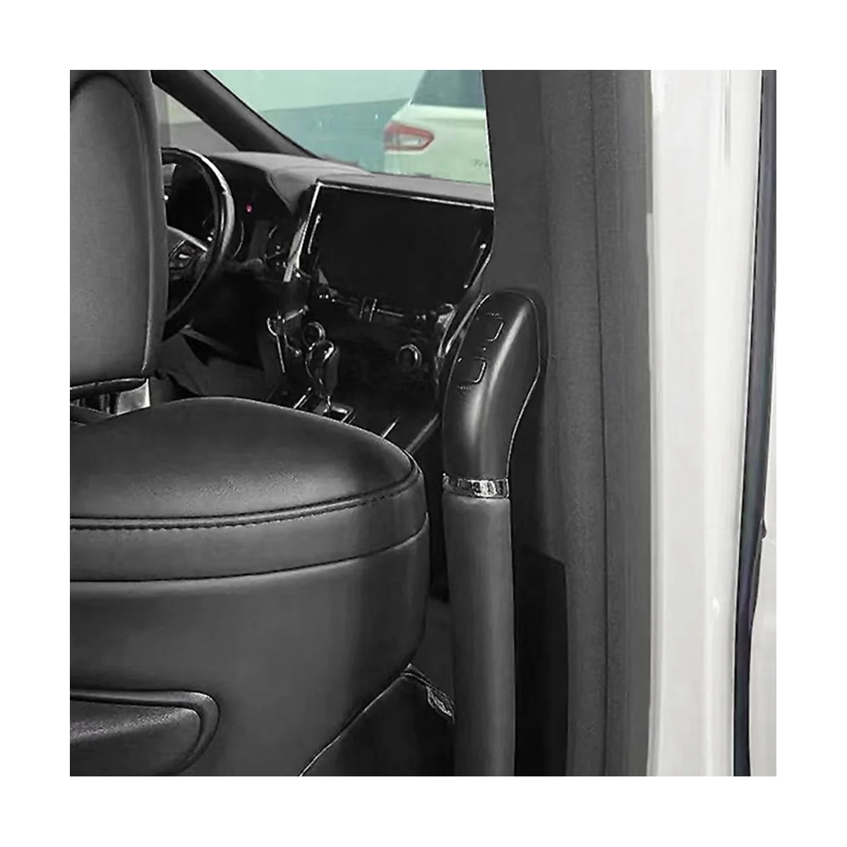 Черная Автоматическая Электрическая Кнопка включения средней двери Накладка для Alphard 2015-2020 Автомобильный Подлокотник 1 Кнопка Открывания двери4