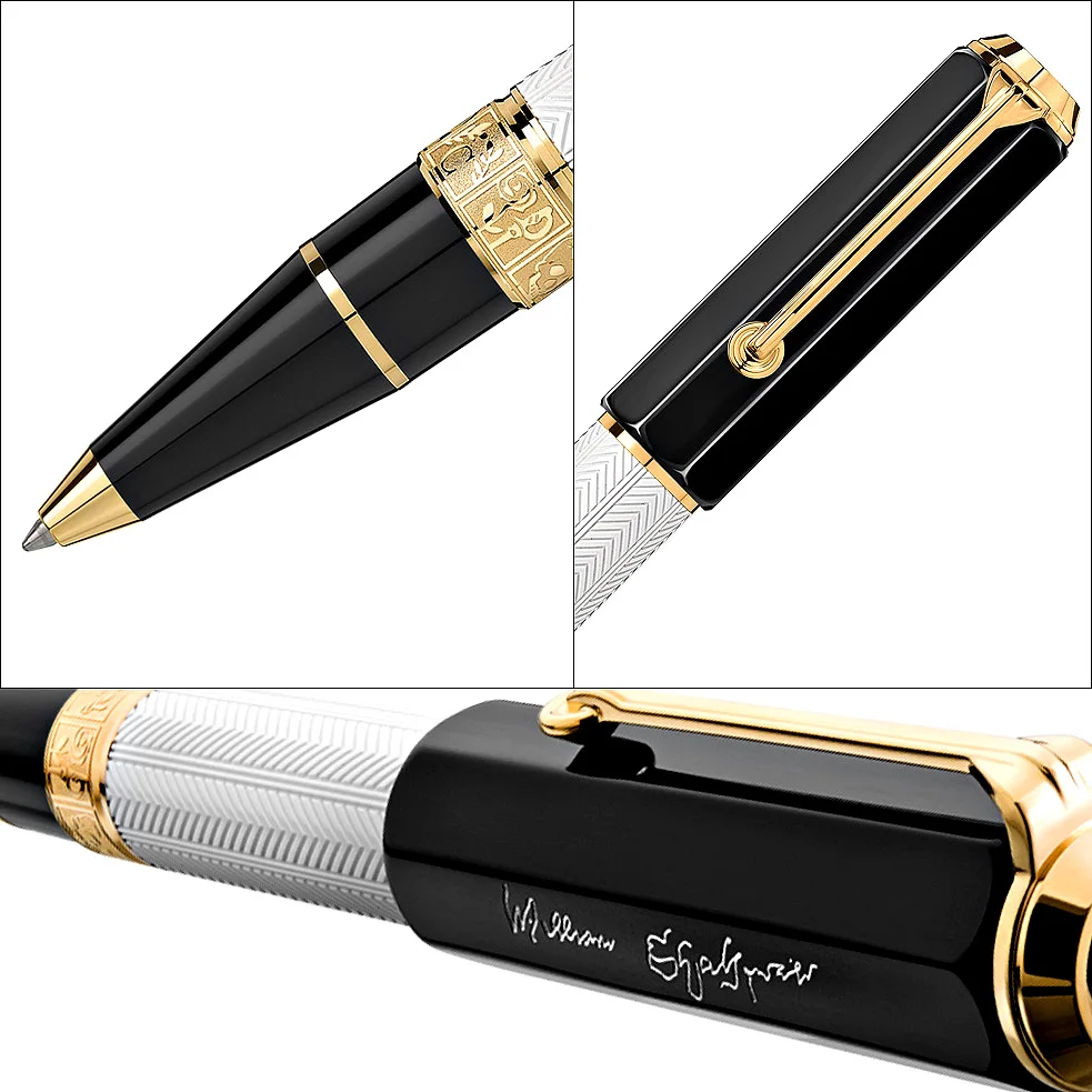 Шариковая ручка MSS Premier 1: 1 Detail Luxury Writer Edition William Shakespeare MB Из Углеродного волокна С серийным номером 6836/90002