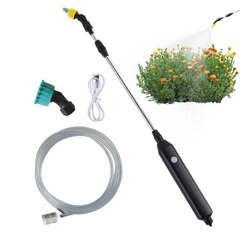 Электрический садовый опрыскиватель, USB перезаряжаемый опрыскиватель для растений Со шлангом длиной 2 метра, портативные инструменты для полива газонов С нескользящей ручкой3