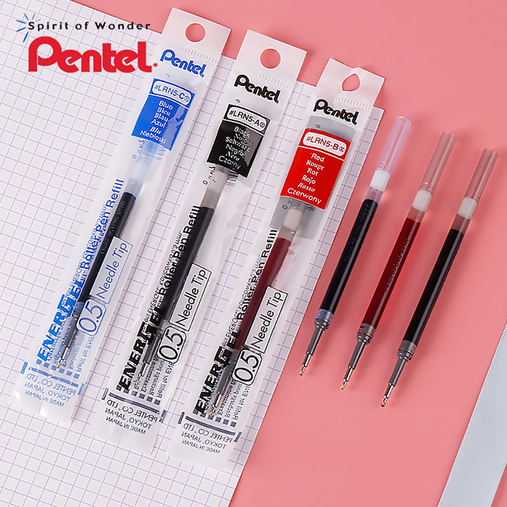 Япония Pentel BLN75 Нейтральная ручка Плюс заправка Гладкая и быстросохнущая 0,5 мм Канцелярские принадлежности для бизнеса Pentel Energel на водной основе2