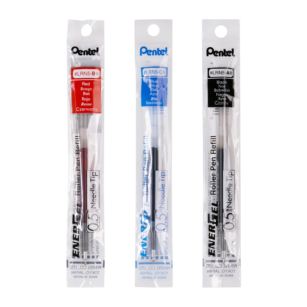 Япония Pentel BLN75 Нейтральная ручка Плюс заправка Гладкая и быстросохнущая 0,5 мм Канцелярские принадлежности для бизнеса Pentel Energel на водной основе5