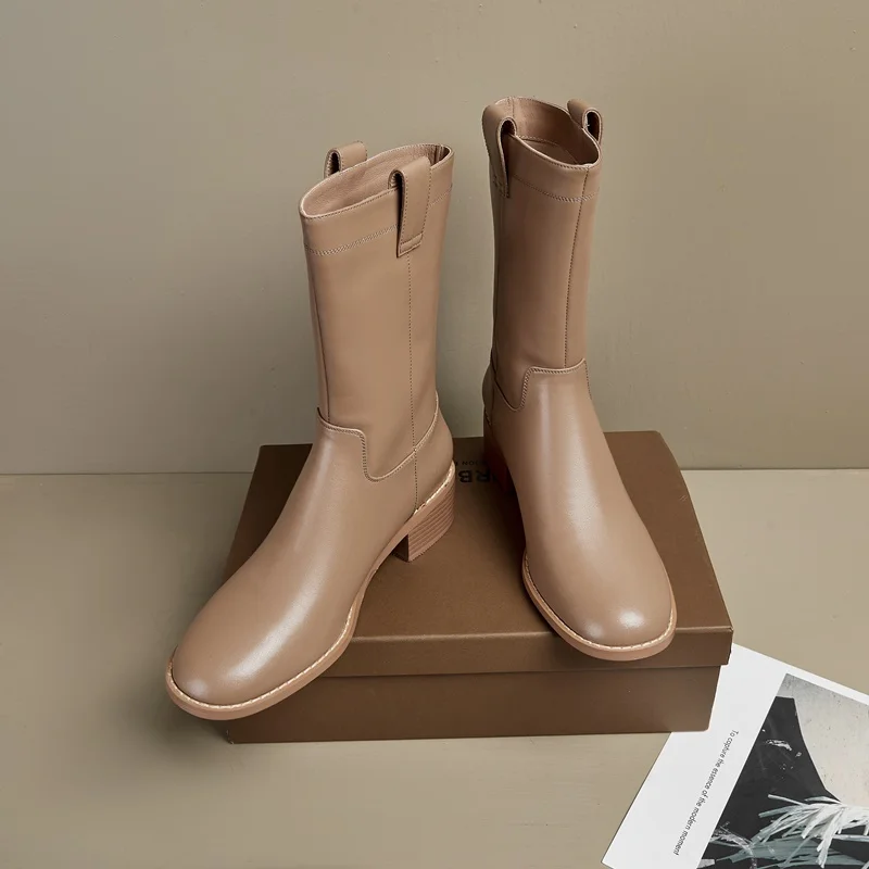 женские ботильоны 2023 г., модная обувь с квадратным носком, осенне-зимние короткие ботинки на высоком квадратном каблуке, удобная женская обувь, женские3