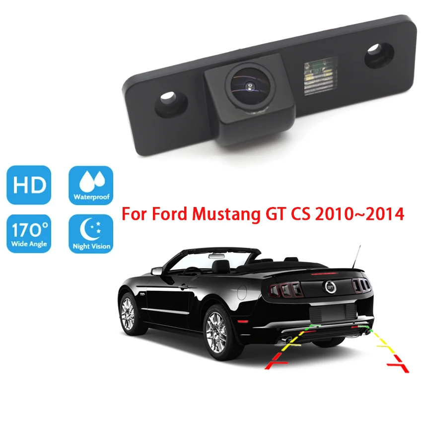 камера заднего вида автомобиля для Ford Mustang GT CS 2010 2011 2012 2013 2014 CCD full HD Камера ночного видения заднего вида, водонепроницаемая0