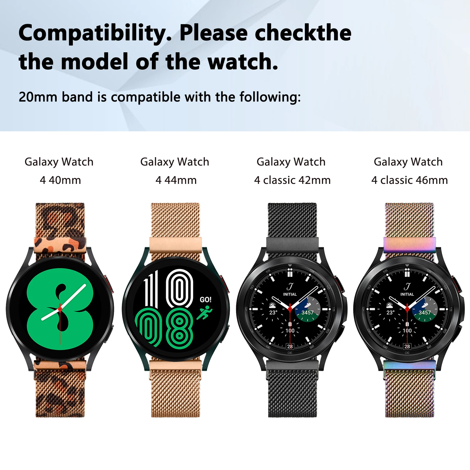 ремешок с магнитной петлей 20 мм 22 мм Для Samsung Galaxy Watch 4/4 Classic/Active 2/Gear S2 S3 Band Браслет для Huawei GT/2/3/ Pro Band4