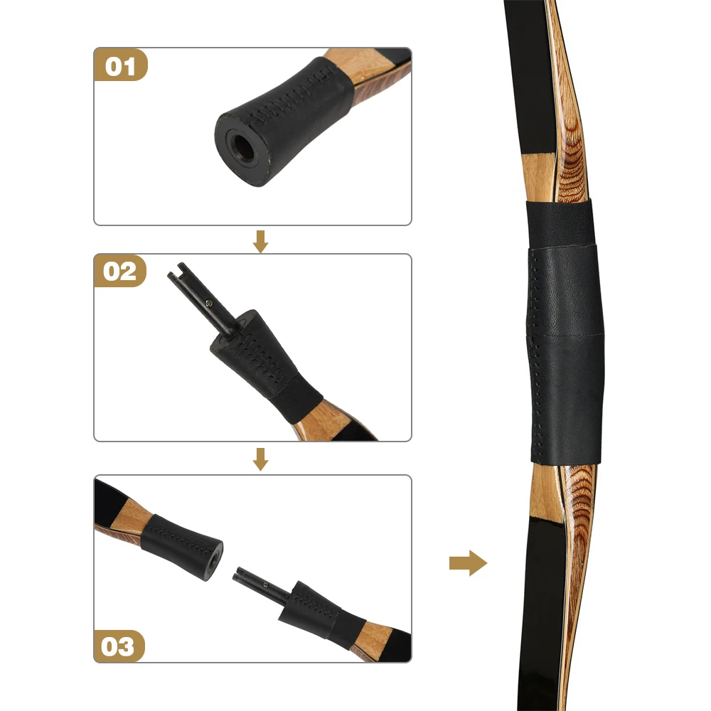традиционный лук для стрельбы из лука Весом 20-50 фунтов, длинный Лук из клена и бамбука или аксессуары для охоты на открытом воздухе2